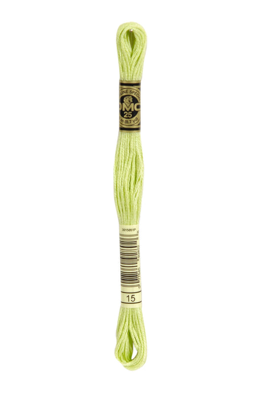 Six-Strand Embroidery Floss - 0015 (Spring Onion)-Embroidery Thread-Wild and Woolly Yarns