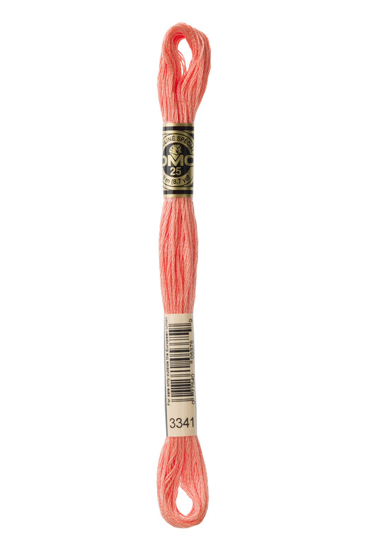 Six-Strand Embroidery Floss - 3341 (Kitten’s Nose)-Embroidery Thread-Wild and Woolly Yarns