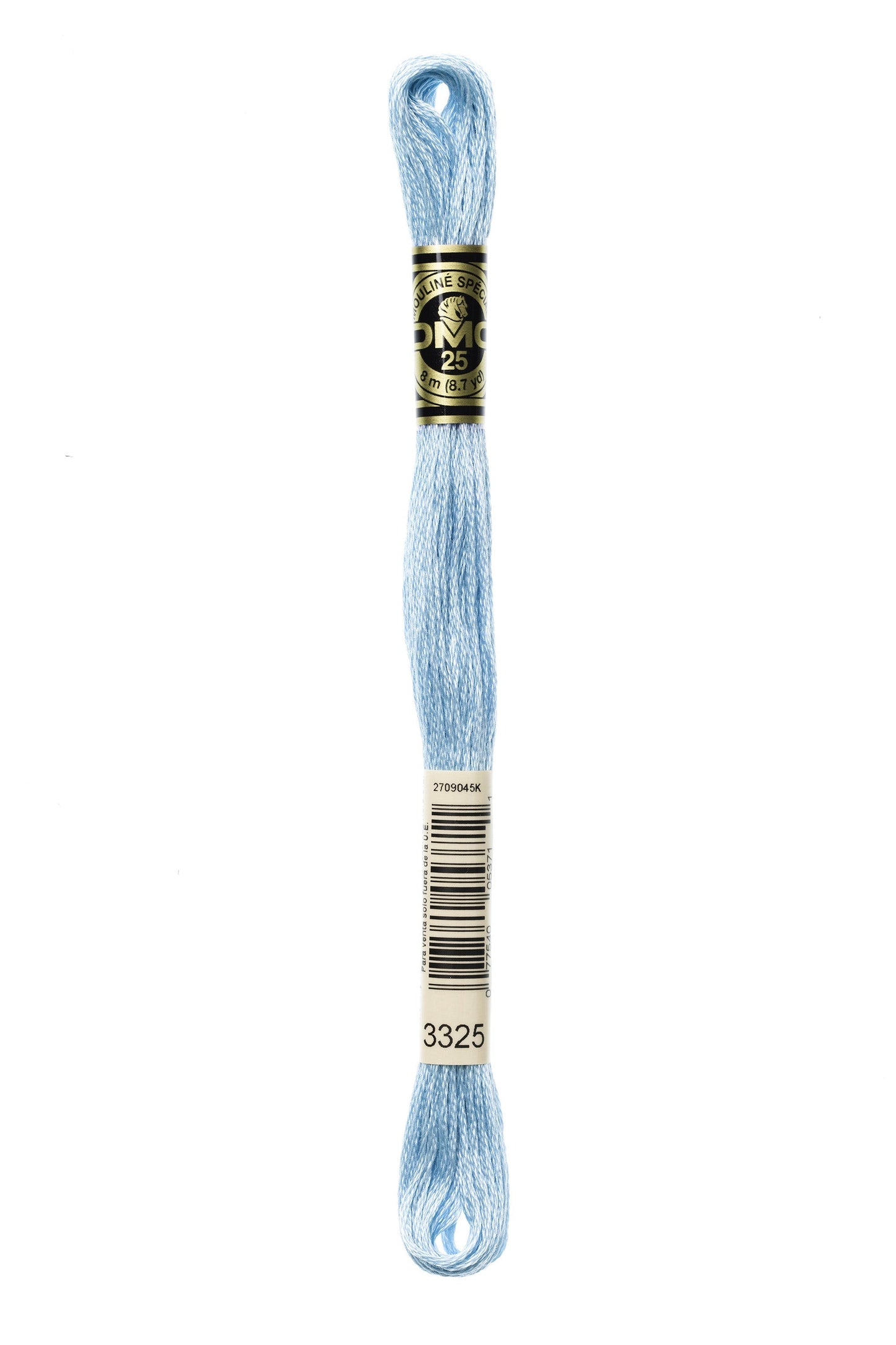 Six-Strand Embroidery Floss - 3325 (Arctic Blue)-Embroidery Thread-Wild and Woolly Yarns