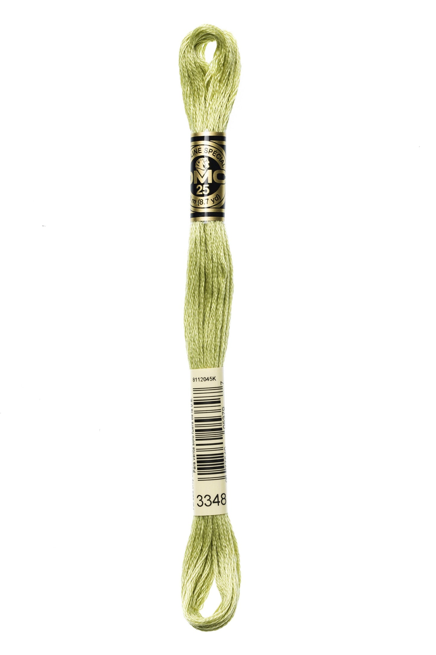 Six-Strand Embroidery Floss - 3348 (Scallion)-Embroidery Thread-Wild and Woolly Yarns