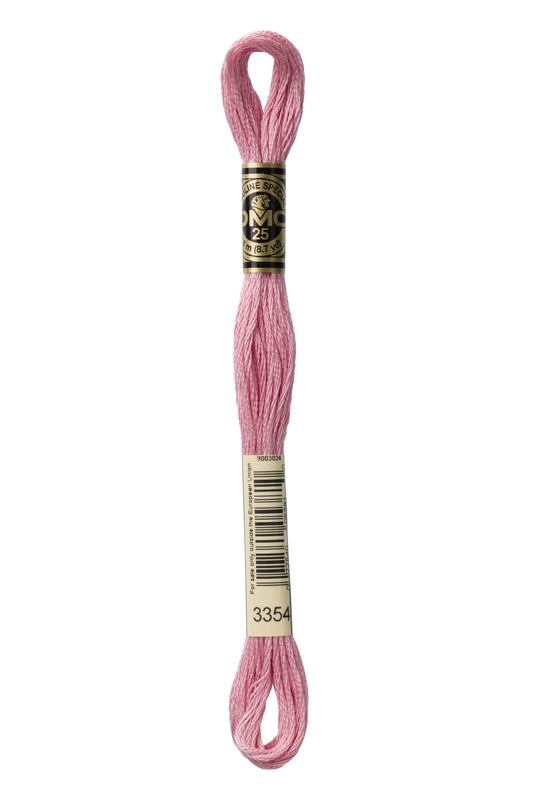 Six-Strand Embroidery Floss - 3354 (Baker Miller Pink)-Embroidery Thread-Wild and Woolly Yarns