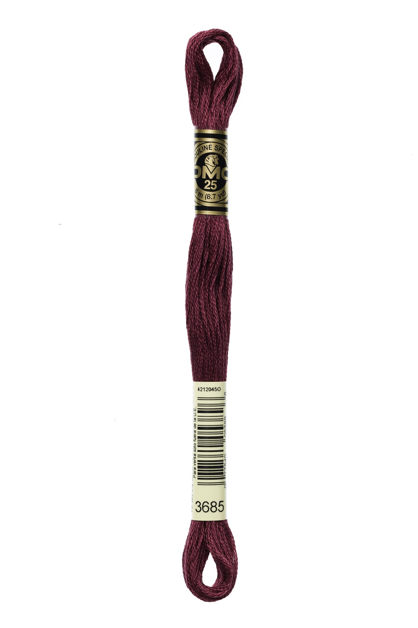 Six-Strand Embroidery Floss - 3685 (Metallic Bramble)-Embroidery Thread-Wild and Woolly Yarns