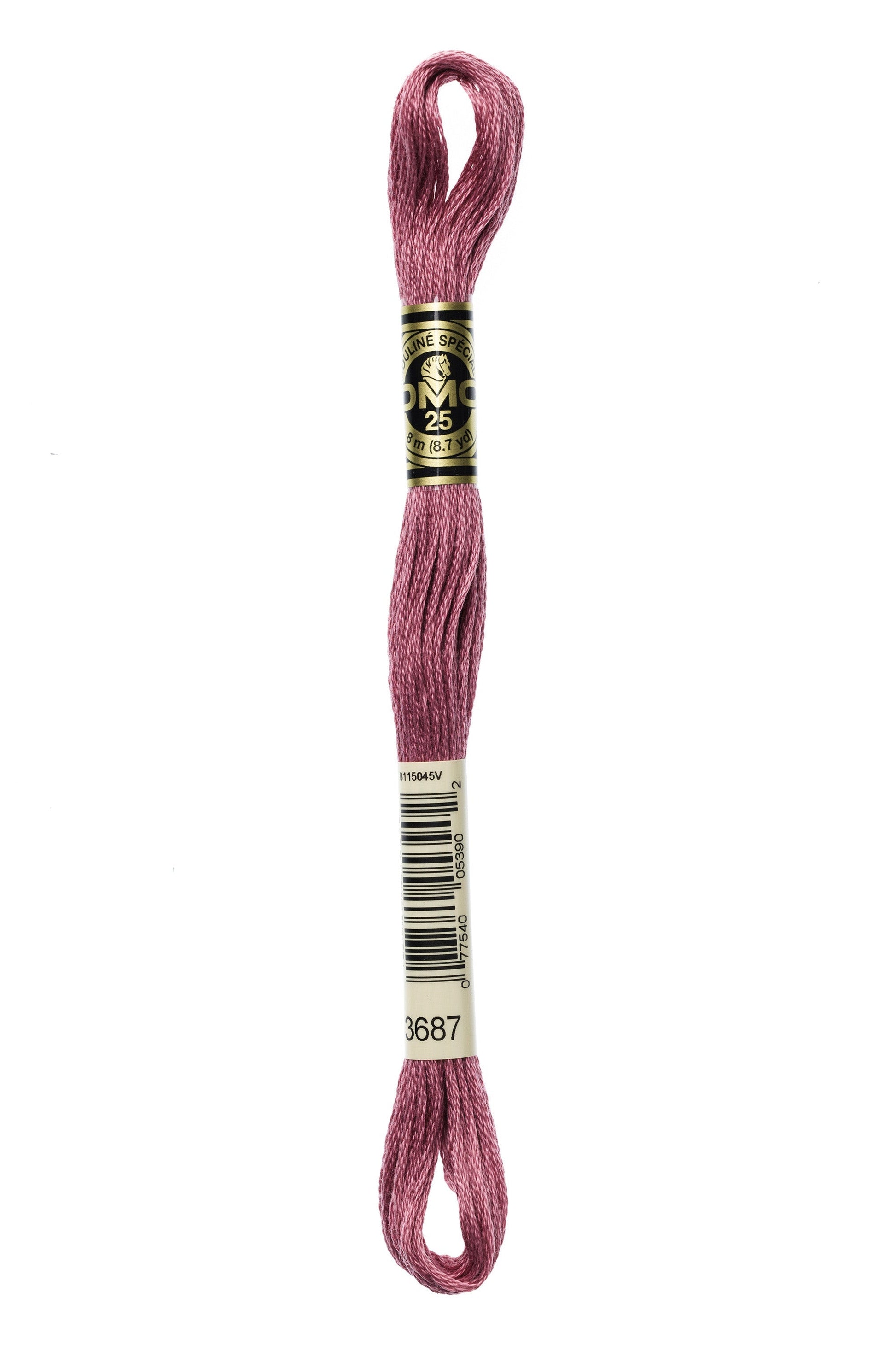 Six-Strand Embroidery Floss - 3687 (Berry Smoothie)-Embroidery Thread-Wild and Woolly Yarns