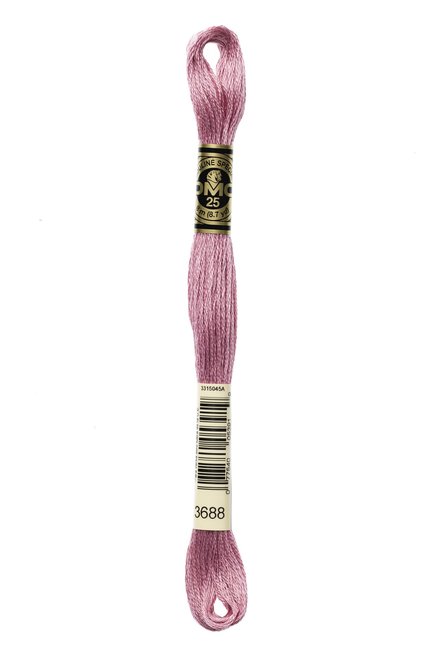 Six-Strand Embroidery Floss - 3688 (Pink Lupine)-Embroidery Thread-Wild and Woolly Yarns