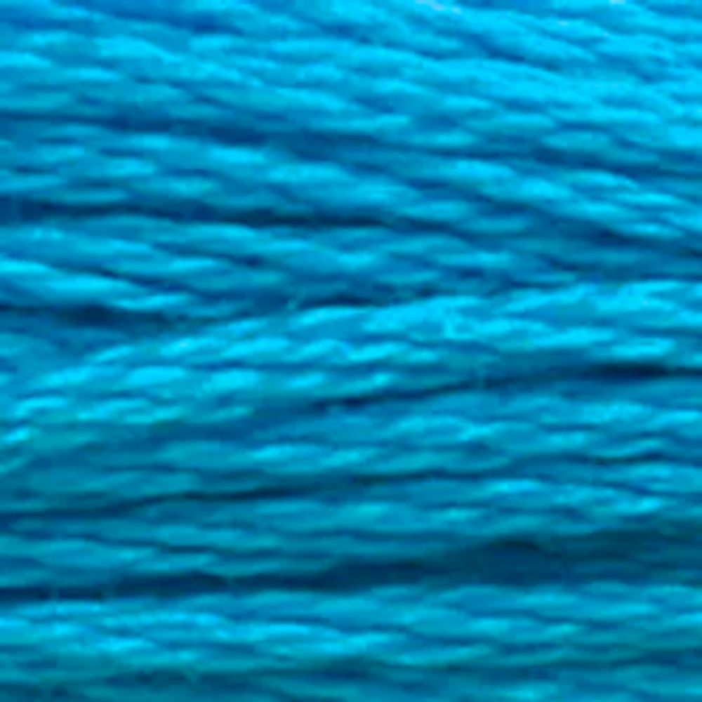 Six-Strand Embroidery Floss - 3843 (Metallic Pool Blue)-Embroidery Thread-Wild and Woolly Yarns