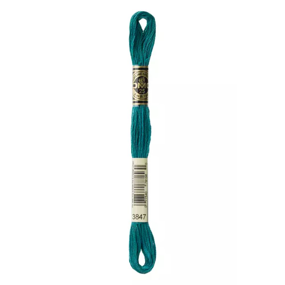 Six-Strand Embroidery Floss - 3847 (Chinese Green)-Embroidery Thread-Wild and Woolly Yarns