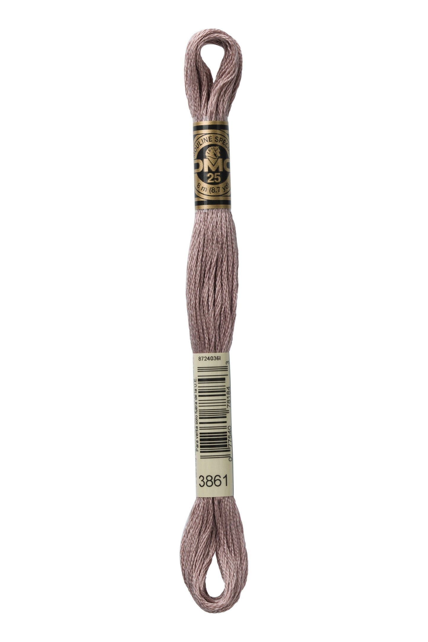 Six-Strand Embroidery Floss - 3861 (Light Taupe)-Embroidery Thread-Wild and Woolly Yarns