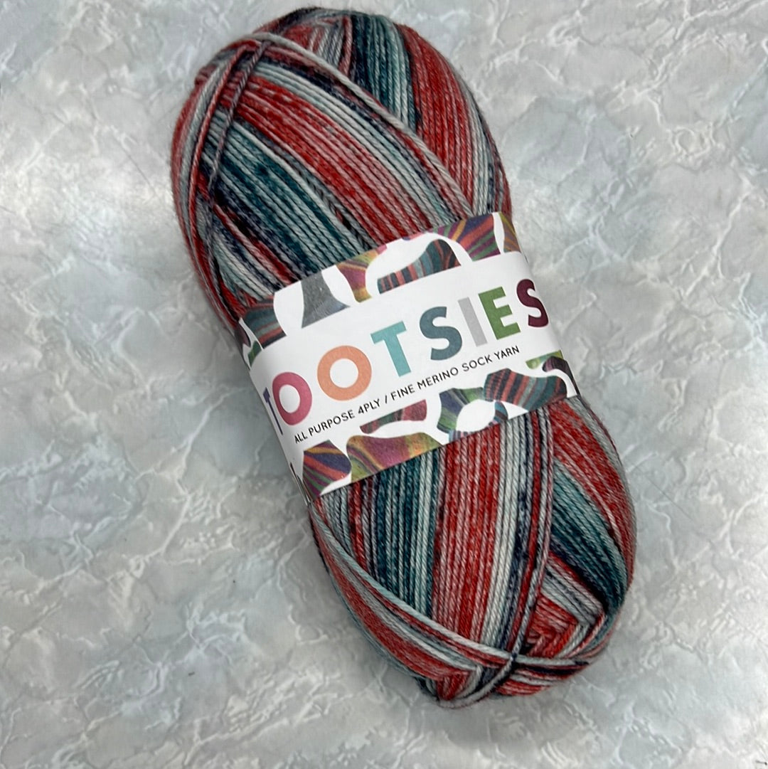 Countrywide Yarns Tootsies Sock Yarn - 4Ply-Yarn-Wild and Woolly Yarns